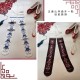 Red Maria Blossoms Tights